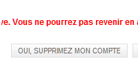 Supprimer compte Categorynet