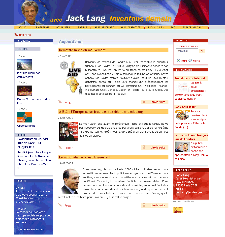 Nomination : Stéphane Trano est nommé Responsable éditorial du site de Jack Lang