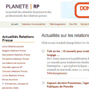 Nouvelle version de Planete-rp.com, le portail des relations presse